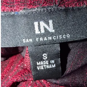 IN San Francisco Sparkle Ruched Wrap Dress Burgundy Size S‎ thumbnail 6