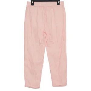 NWT J Crew Linen Blend Pants Striped Pull On Lightweight Crop Beach Summer 8 thumbnail 2