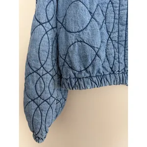 Free People Quinn Quilted Cotton Denim Jacket Women's Size XS thumbnail 11