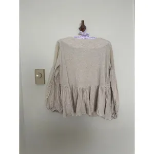 Miss Me Linen Babydoll Lace Embroidered V-Neck Top Flowy Coastal Cowgirl thumbnail 5