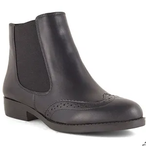 Black David Tate Tisa Leather Boots Size 9.5 thumbnail 1