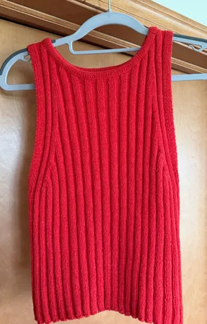Cotton On Red Tank Top Crop thumbnail 1