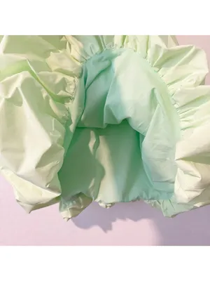 Amanda Uprichard Faith Dress Medium‎ Green Bubble Drop Waist Romantic Coquette thumbnail 9