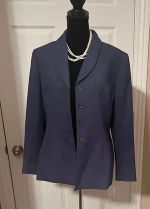 Le Suit Blue blazer jacket thumbnail 1