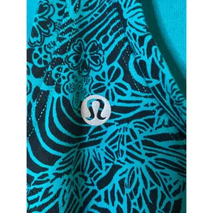 Lululemon Women Kitakami Viridian‎ Green Black CRB Cool Racerback II Tank Sz 2 thumbnail 5