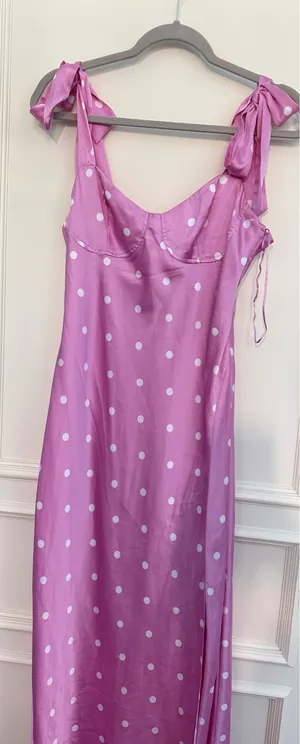 ASTR Pink Midi Dress thumbnail 1