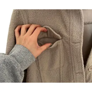 Joie Camel Mocha Moto Teddy Cropped Shacket Medium thumbnail 5