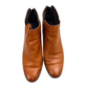 Born kenzy booties brown leather wedge size 9 thumbnail 7