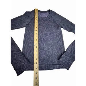 Lululemon Swiftly Tech Size 0 Long Sleeve 2.0 Race Length Purple Gray #HHH6-2 thumbnail 4