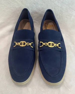 Sam Edelman Navy Suede Loafers thumbnail 1