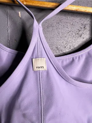 Vuori All The Feels Sports Bra in Lilac. Size XS thumbnail 6