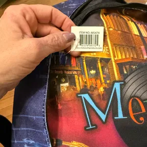 Colorful Memphis Print Shoulder Bag NWT Blue thumbnail 3