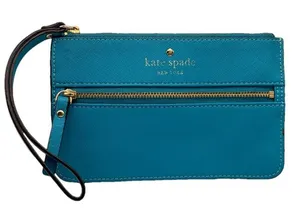 Kate Spade New York Turquoise Blue Wristlet thumbnail 1