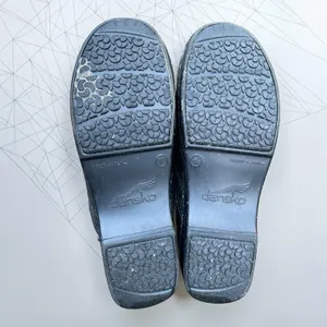 Dansko Pro XP Mandala Patent Leather Professional Clogs EU39 US 8.5 Black Silver thumbnail 10