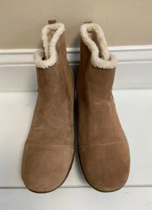 Skechers wedge fur lined boots, Sz 10. NWOT thumbnail 2