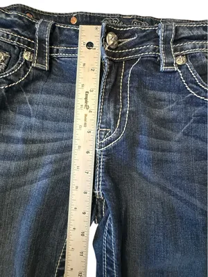 Miss Me Mid Rise Cuffed Capri Jeans Size 30 Angel Wings Embellished MP6377P thumbnail 12
