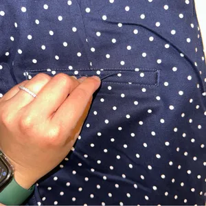 Old Navy women’s business casual stretchy Blue & White Polka Dot Pants size 8 🆕 thumbnail 6