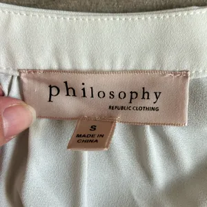 Philosophy ivory blouse thumbnail 2