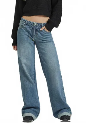 Pacsun Casey Low Rise Baggy Jeans Drawstring Medium Indigo NWT Clementine 28 thumbnail 1