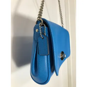 Coach Mini Ruby Pebbled Leather Cobalt Blue Crossbody F34604 NWT thumbnail 4