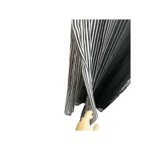 Calvin Klein Women's Black Striped Maxi Caftan Cover-Up Dress‎ Sheer M thumbnail 4