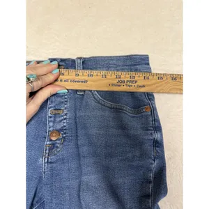 Madewell Size 27‎ Skinny Jeans Womens 9'' Mid Rise Blue Denim Button Fly Pants thumbnail 6