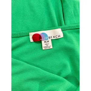 FP Beach Womens Dress Green Rosalia Low Back Mini Short Sleeve A Line Medium thumbnail 5