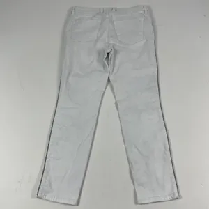 Tommy Bahama Pants Womens 6 White Ella Twill High Rise Ankle Glitter‎ Trim thumbnail 13