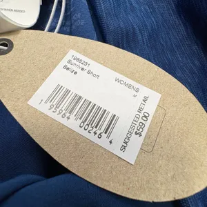Prana Sunriver Board Swim Short Blue Womens M‎ UPF 50 Fold Over Waist Band NWT thumbnail 8
