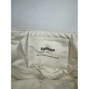 Halfdays Women's Emma Softshell Pant Oatmilk Large NWT *read $285 MSRP thumbnail 5