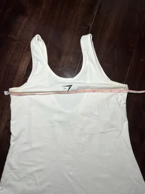 Gymshark Workout White Top Size Small thumbnail 3