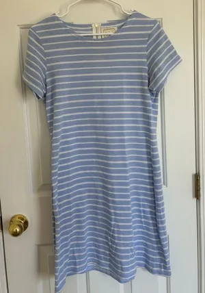 STS sail to sable blue and white striped dress thumbnail 1