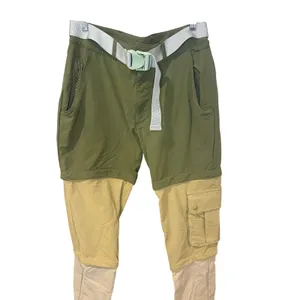 Outdoor Voices RecTrek Zip-Off Convertible Pants Green Tan Tri-Color Size Small thumbnail 3