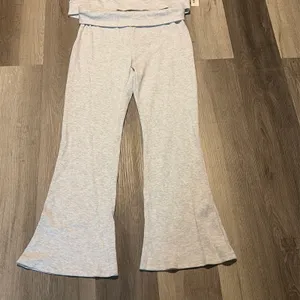 No Boundaries New! Women’s Light Gray Waffle-Knit Hoodie & pants Set size L thumbnail 6