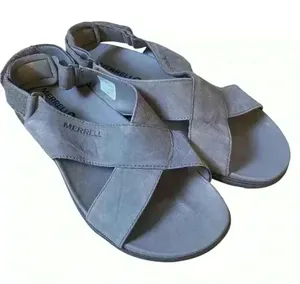 Merrell Around Town Sunvue Leather Strap Sandals in Stone Size 7‎ Comfort Shoes thumbnail 1