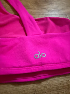 Alo Yoga Pink Sports Bra thumbnail 3