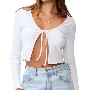 Cotton on ribbed long sleeve cardigan thumbnail 1