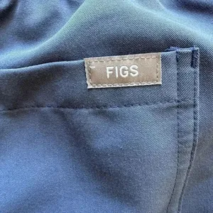 Figs Scrub Tech iCal Pants Blue Drawcord Half Elastic Waist Pants SZ XL #2154 thumbnail 12