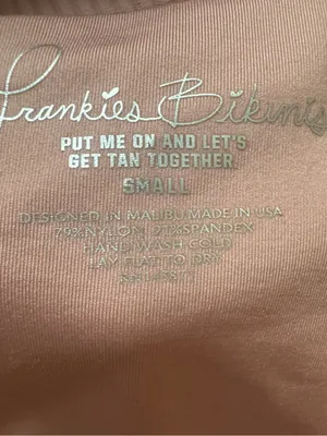 Frankie's Bikinis Hanalei Bikini Top S NWT vintage rose pink thumbnail 5