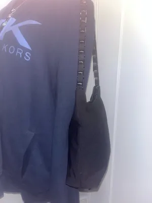 Salvatore Ferragamo Black Canvas Bag Chain Link Shoulder thumbnail 2