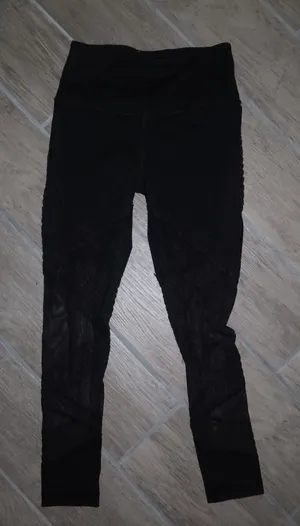 Victoria's Secret Black High-Waist Mesh Leggings thumbnail 1