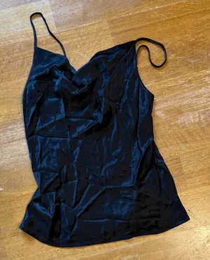 7 For All Mankind Black Silk Camisole thumbnail 1