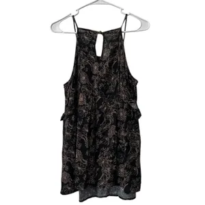 TORRID Size 00 Tiered Babydoll‎ Spaghetti Strap Tank Top Rayon Beach Vacation thumbnail 2