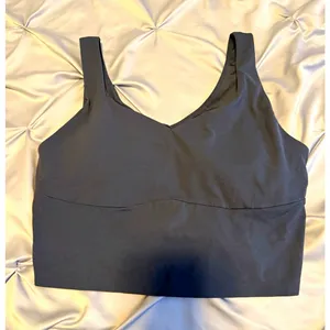 Old Navy Active StudioSmooth Blue Solid Low Support Wireless Pullover Bra L thumbnail 1