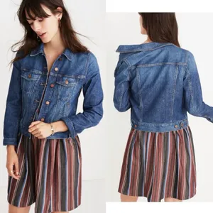 Madewell The Shrunken Stretch Jean Jacket Eco Edition Vintage Light Size Small thumbnail 5