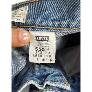 The Vintage Twin Levis‎ 550 Relaxed Fit Jeans Tapered Leg Size 6 thumbnail 5