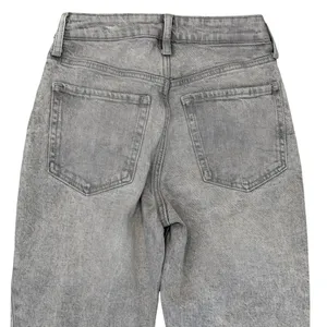 Old Navy Womens 00 Jeans Gray OG Straight High Rise Secret Slim Pockets thumbnail 5