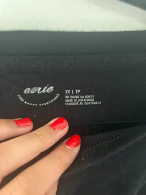 Aerie Black Flowy Tee thumbnail 3