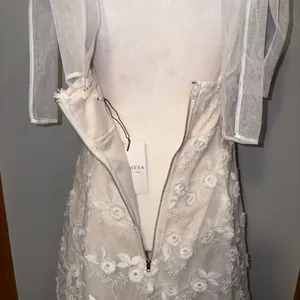 PROMESA Lace Floral Tulle Overlay Dress Midi‎ Formal Special Occasion Size L thumbnail 5
