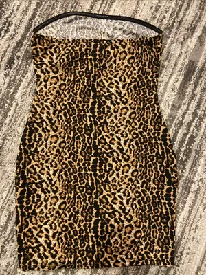 SheIn Animal Print sleeveless dress size small thumbnail 3